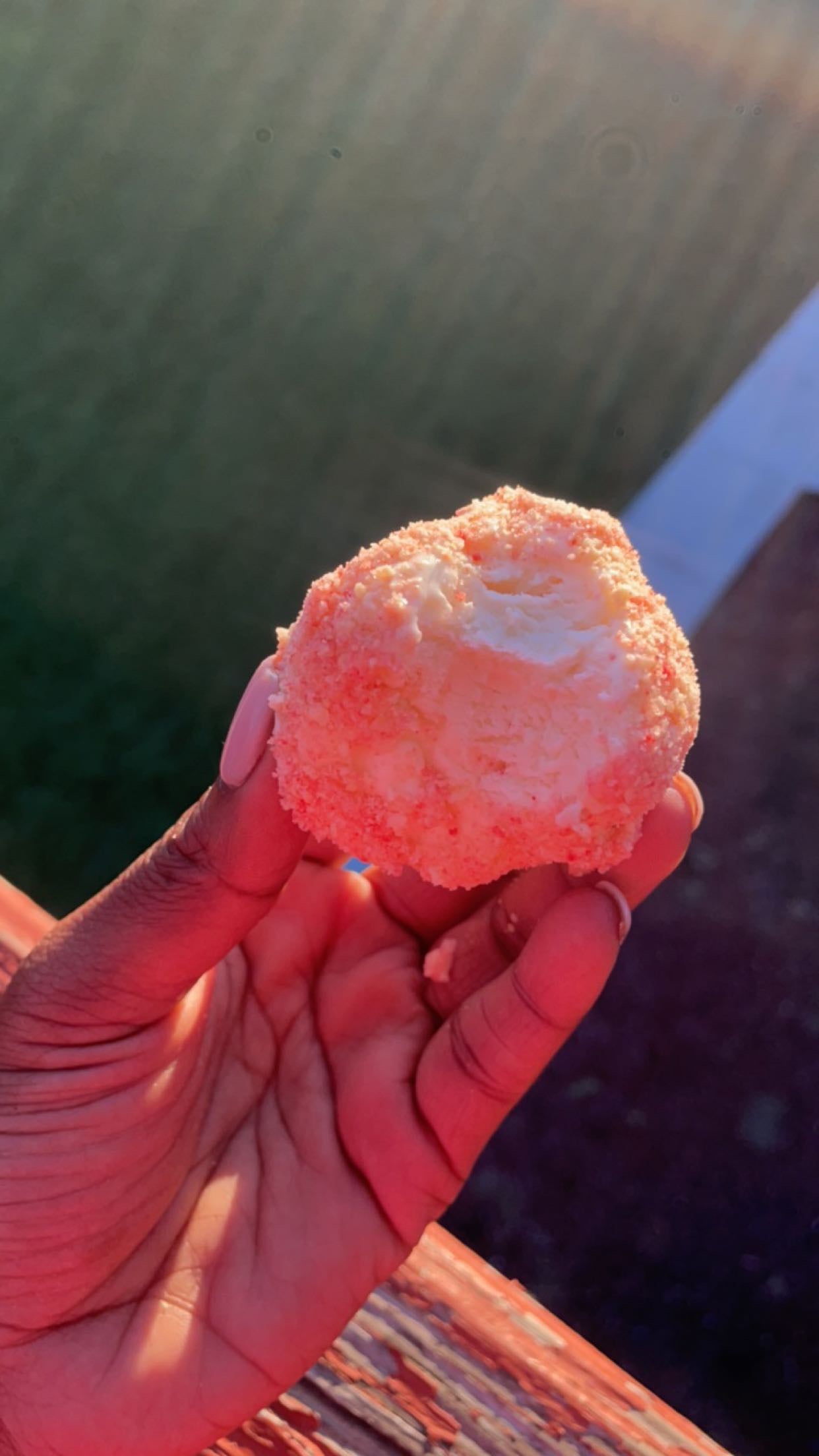 Strawberry Crunch Ice Cream Balls