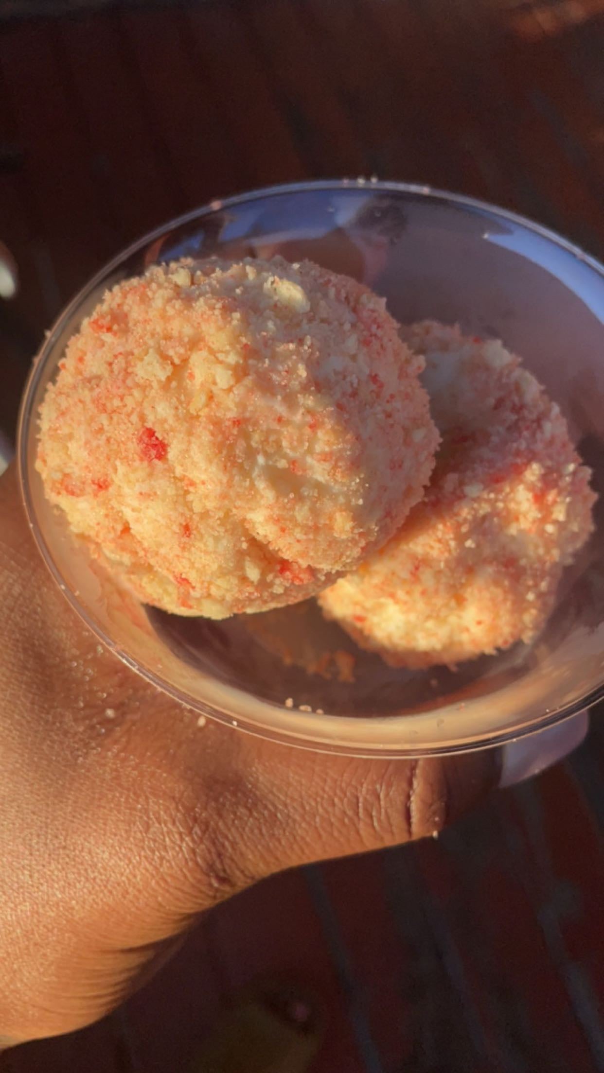 Strawberry Crunch Ice Cream Balls